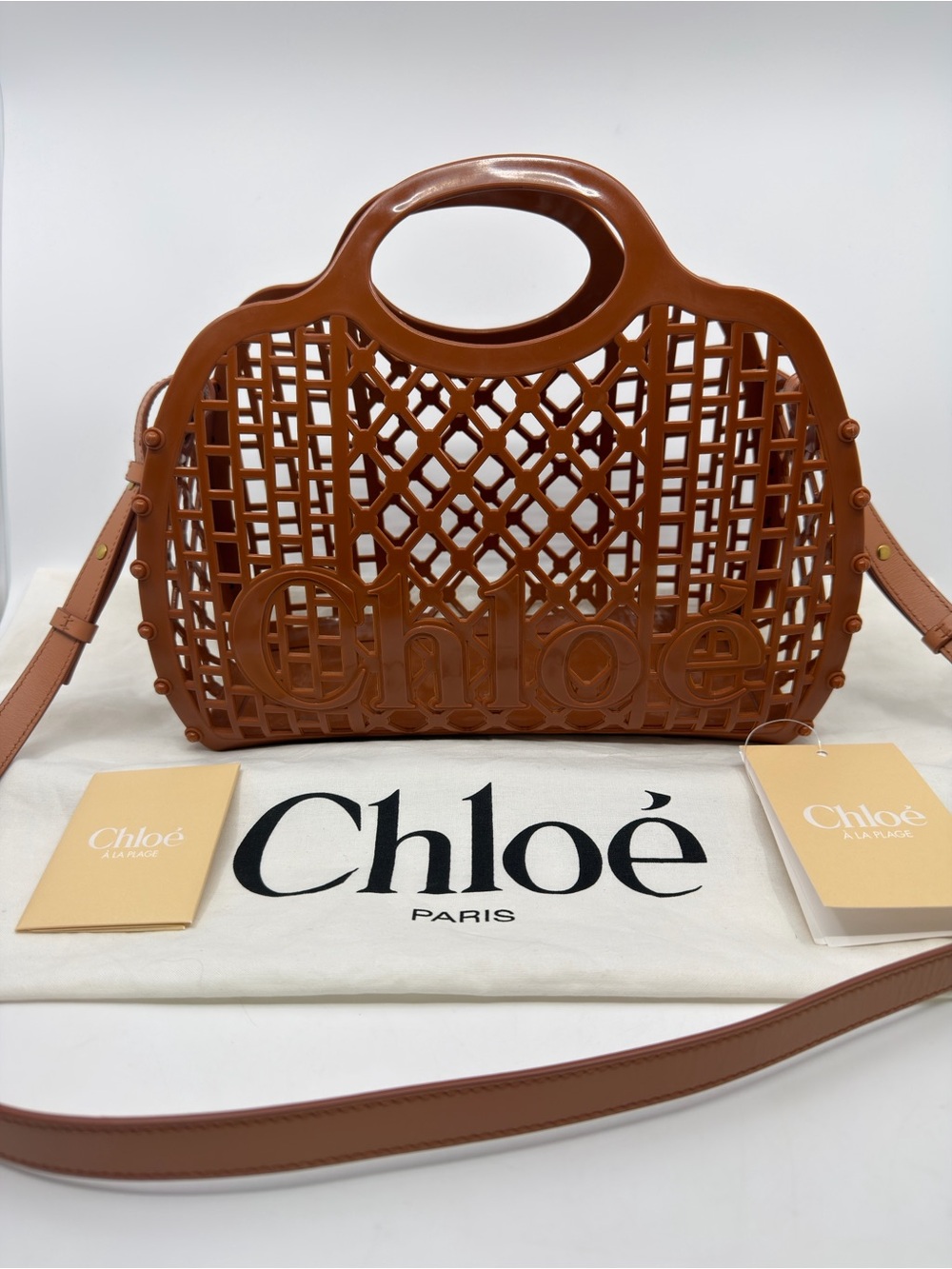 Chloe Cage Jelly Tote